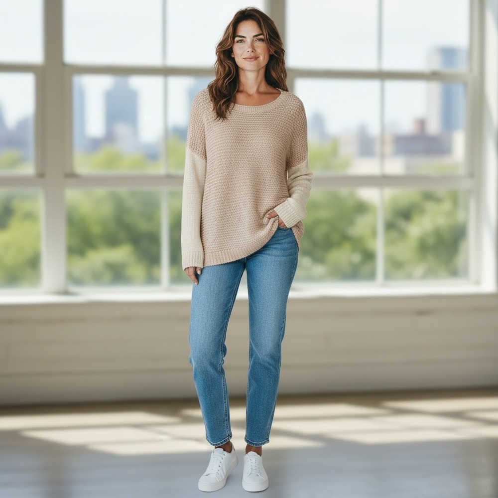 Banana Republic Color Block Knit Sweater